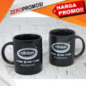 Foto: Mug Keramik Hitam Glossy Custom Logo Souvenir Premium Untuk Promosi Perusahaan